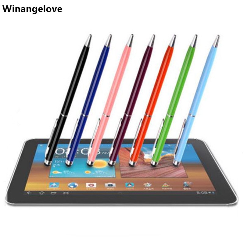 Winangelove 5000pcs/lot High sensitive capacitive 2 in 1 Touch Screen Stylus With Gel Ink Pen for all tablet All smart phone