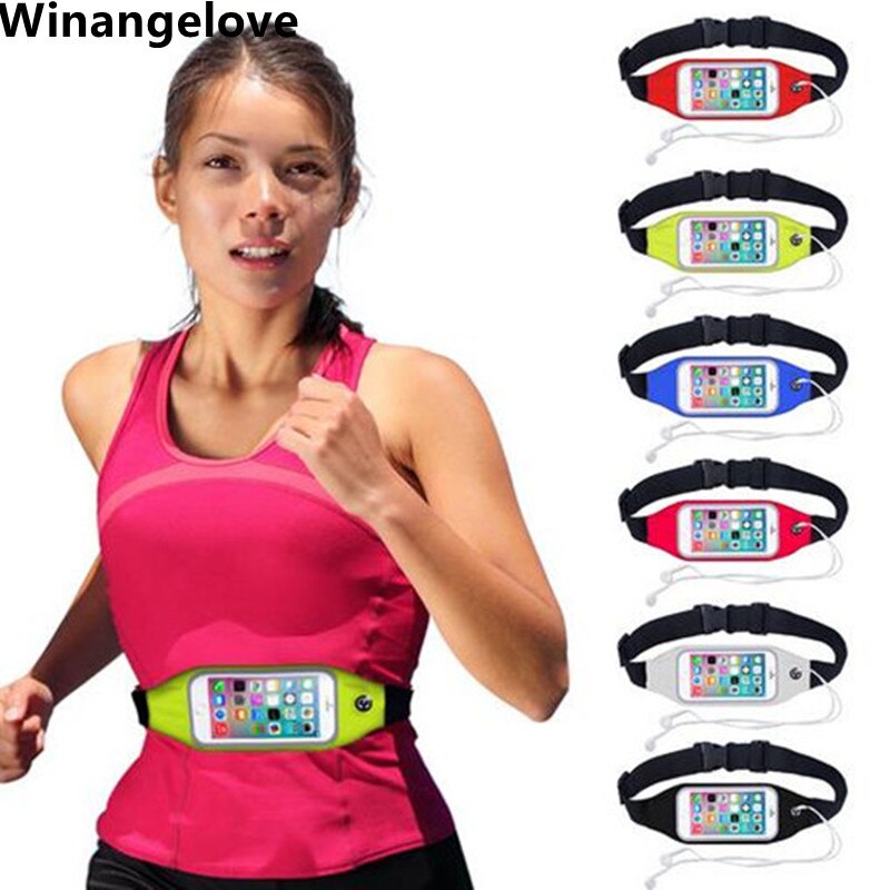 Winangelove 100pcs For iPhone5 5s 6 7 7 Plus Sports Armband Waist Band Belt Running Wallet Bag Waterproof GYM Case for iPhone