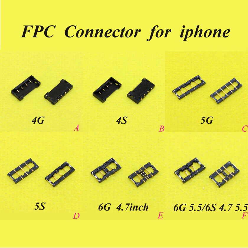 cltgxdd FPC connector Battery Clip on motherboard mainboard for iPhone 4 4g 4S 5C 5 5S 5SE 6 6plus 6S 6Splus