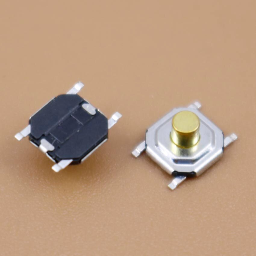 YuXi 4*4*3MM touch micro switch button switch copper head key 4X4X3 Hot wholesale