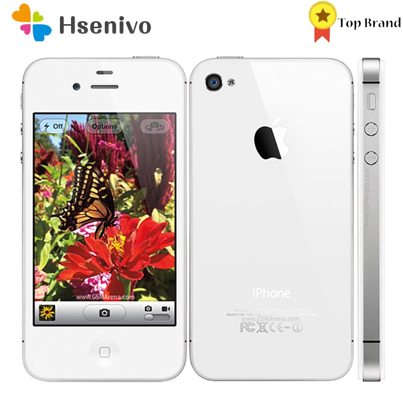 Apple Iphone 4S Used (95% New )-Original Factory Unlocked iPhone 4S IOS Dual Core 8MP WIFI WCDMA Mobile Cell phone TouchScreen