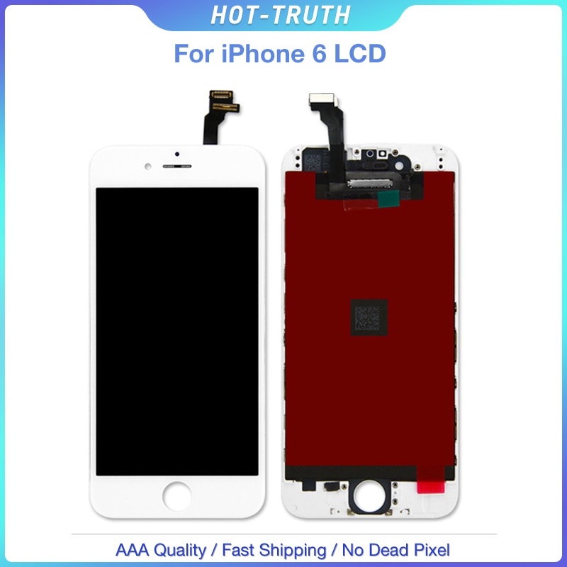 50PCS/Lot DHL Free Shipping AAA Top Quality Screen For iPhone 6 LCD Display Digitizer Touch Screen Assembly Replacement Parts