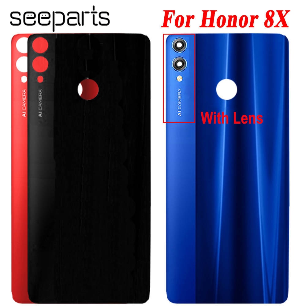 For Honor 8X Back Cover Rear Housing Door Case 6.5" for honor 8x Battery Cover Replacement Parts Huawei View 10 Lite back Cover