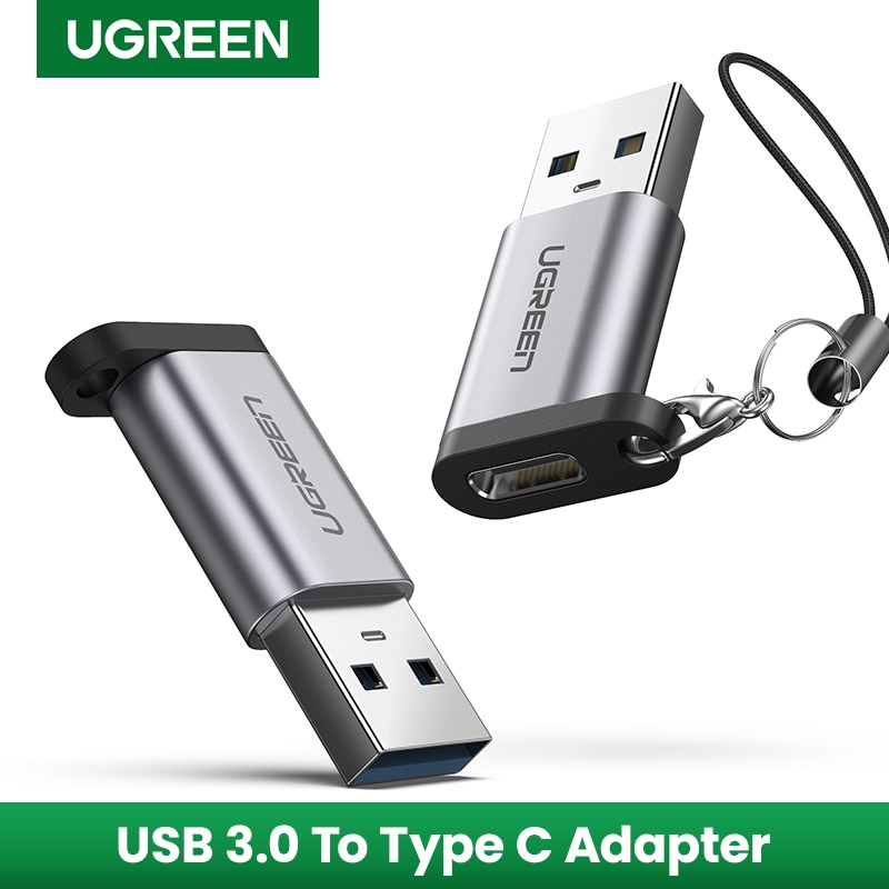 Ugreen USB C Adapter USB 3.0 2.0 Male to USB 3.1 Type C Female Type-C Adapter for Laptop Samsung Xiaomi 10 Earphone USB Adapter