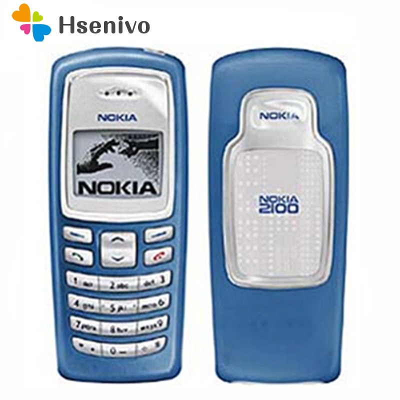 Nokia 2100 Refurbished-Original Unlocked Nokia 2100 GSM 2G 680 mAh Cheap Refurbished Bar Cell Phone Free Shipping