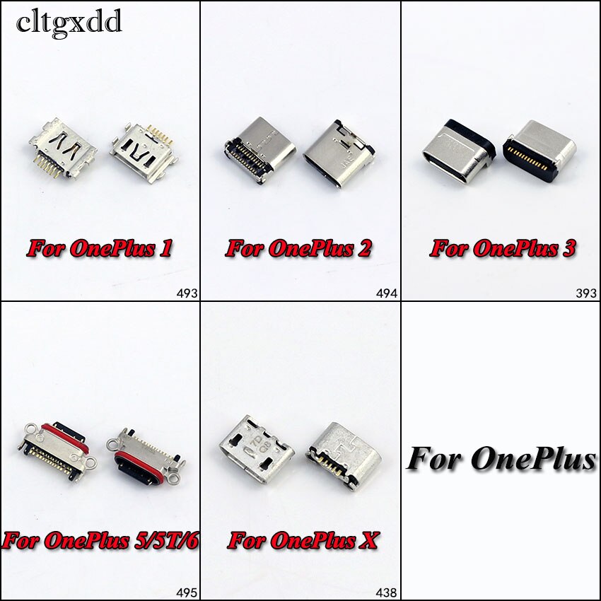 cltgxdd Micro USB Jack Charging Port For Oneplus One 1 Two 2 3 3T X Five 5 5T 6 Power Charger Connector Socket Plug