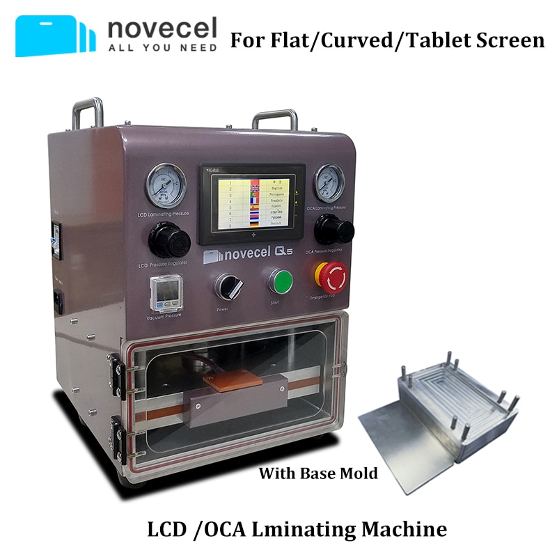 Novecel Q5 220V/110V OCA Vacuum Laminator LCD Touch Screen Repair For Samsung Edge iPhone Tablet Screen Refurbish Repair Tools