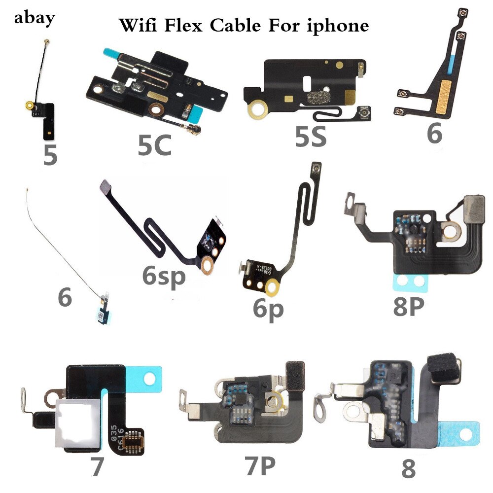 For iPhone 6 6G 7 8 4.7" 5 5c 5s 6 6s 7 8 plus Signal Wifi Antenna Ribbon Wire Connector Flex Cable Ribbon Replacement Parts