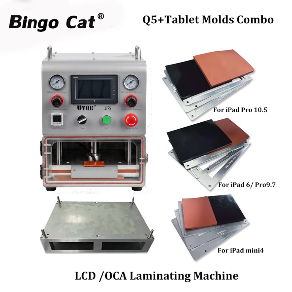 Q5 Newest Professional LCD OCA Screen Vacuum Lamination Machine 10.5 inch OCA laminator For Tablet LCD Screen Glass Refurbish