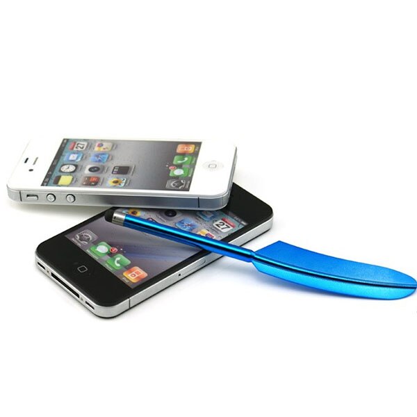 Feather Capacitive Stylus Touch Screen Pen for All Series iPhone for Samsung Tablet PC Novelty Item 1000pcs