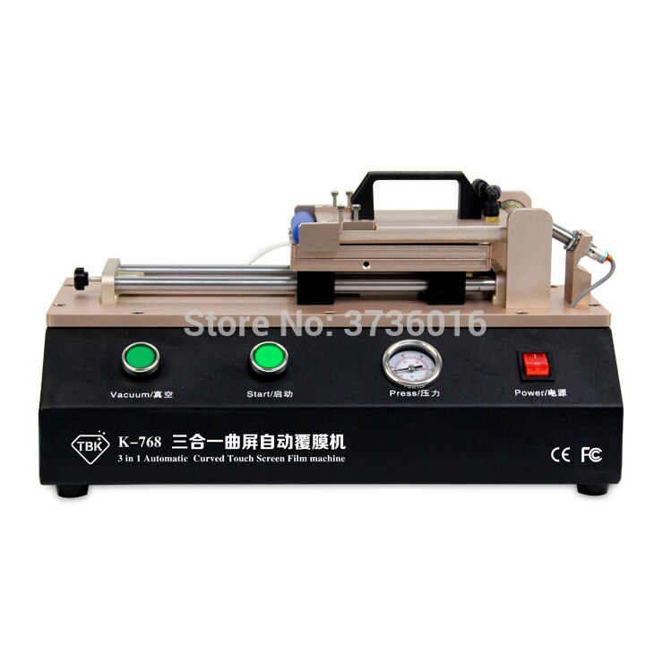 TBK 768 build in pump auto edge oca polarizer film laminating machine for edge lcd edge film machine