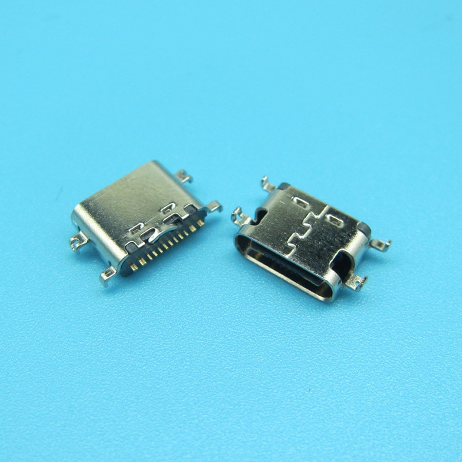 2pcs USB 3.1 Type C Connector 16 Pin Female SMT Tab jack Version Socket For Ulefone Power 5 MTK6763 Octa Core 6.0"