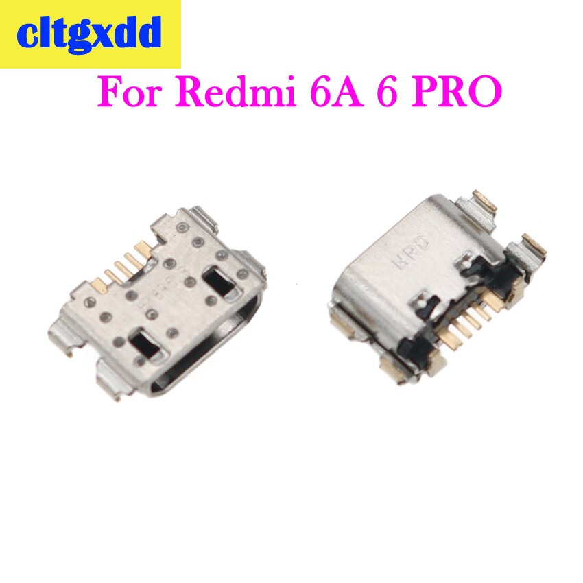 cltgxdd USB Charging Port Dock Plug Jack Connector Charge Socket Replacement For Xiaomi Redmi 6 Pro 6A Mobile Phone Interface