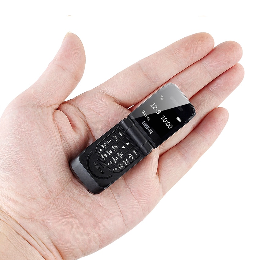 LONG-CZ J9 Smallest Mini Flip Mobile Phone Bluetooth Dialer Magic Voice Handsfree Earphone For Kids Unlock cell phones