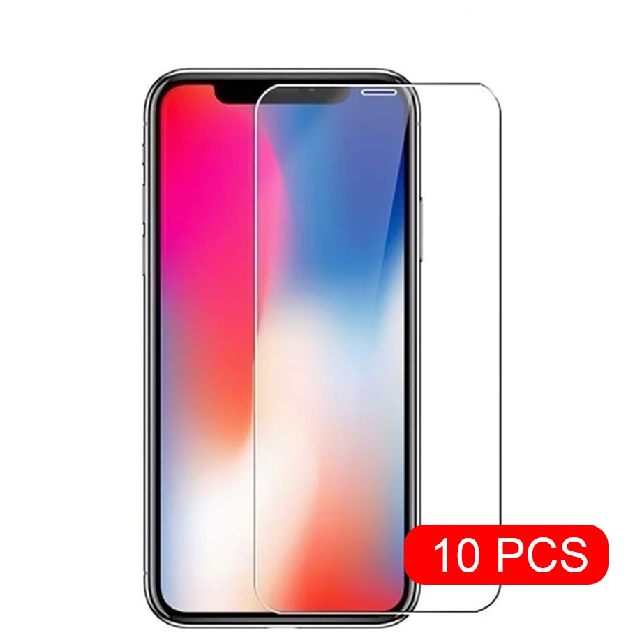 Tempered Glass For iPhone X XS MAX XR 4 4s 5 5s SE 5c Screen Protective Film For iPhone 6 6s 7 8 Plus X 11 12Pro Glass Protector