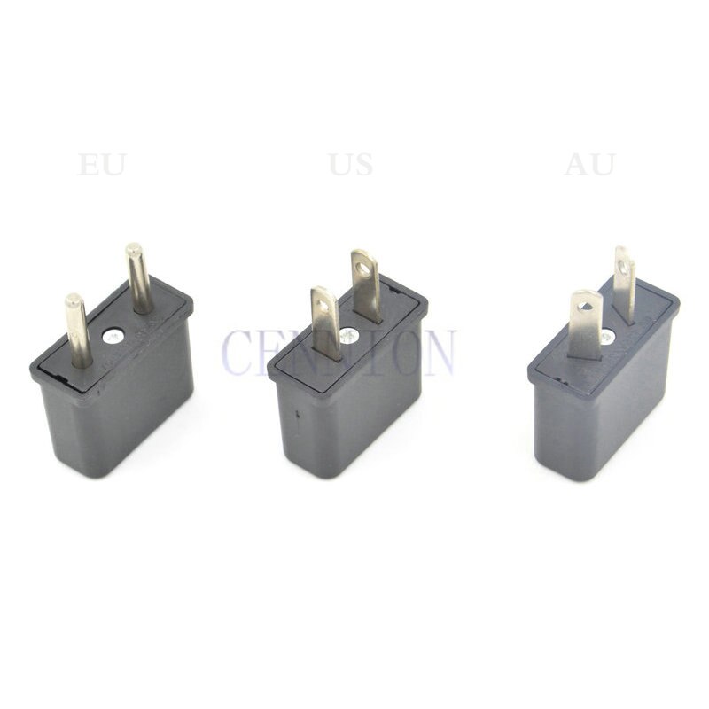 Black To EU US AU AC Power Plug Travel Adaptor Convertor 4000pcs express shipping