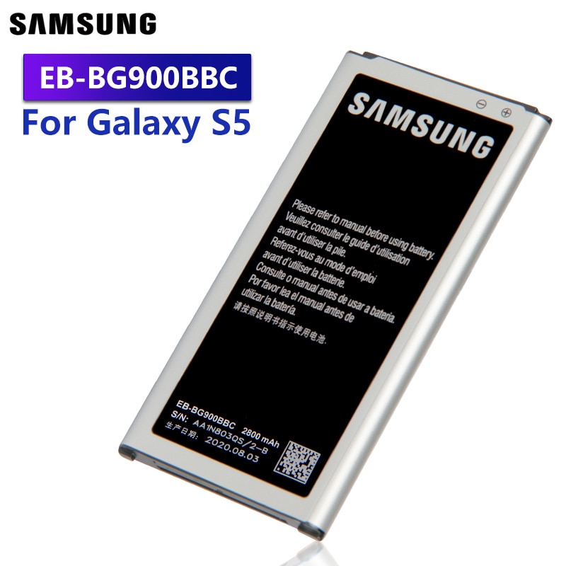 Samsung Original Replacement Battery EB-BG900BBE For Galaxy S5 G900M G9008V G900S G900F 9006V 9006W 9008W EB-BG900BBC /BBU