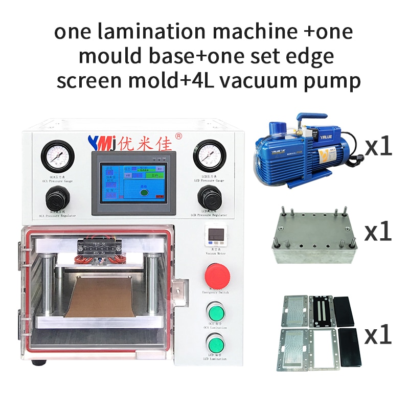 2019 ymj newest lcd oca vacuum lamination machine for samsung s10 plus