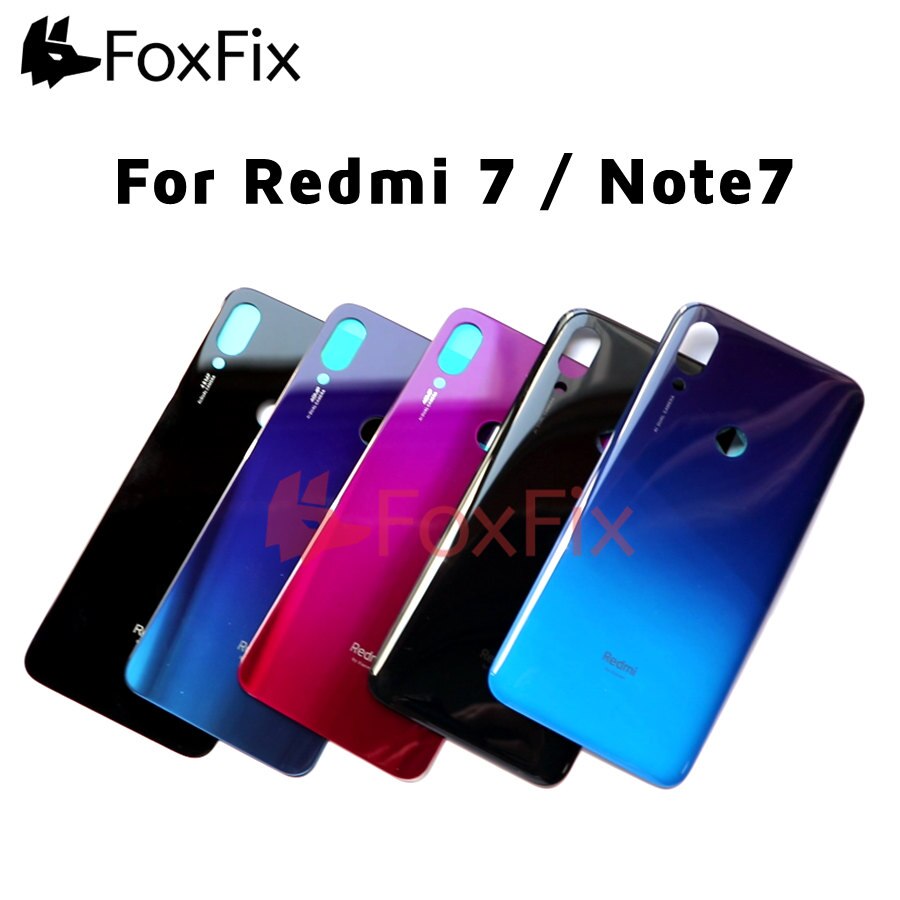 For Xiaomi Redmi Note 7 Pro Back Battery Cover Redmi 7 Note7 Rear Housing Door Case For Redmi Note 7 Battery Glass Cover