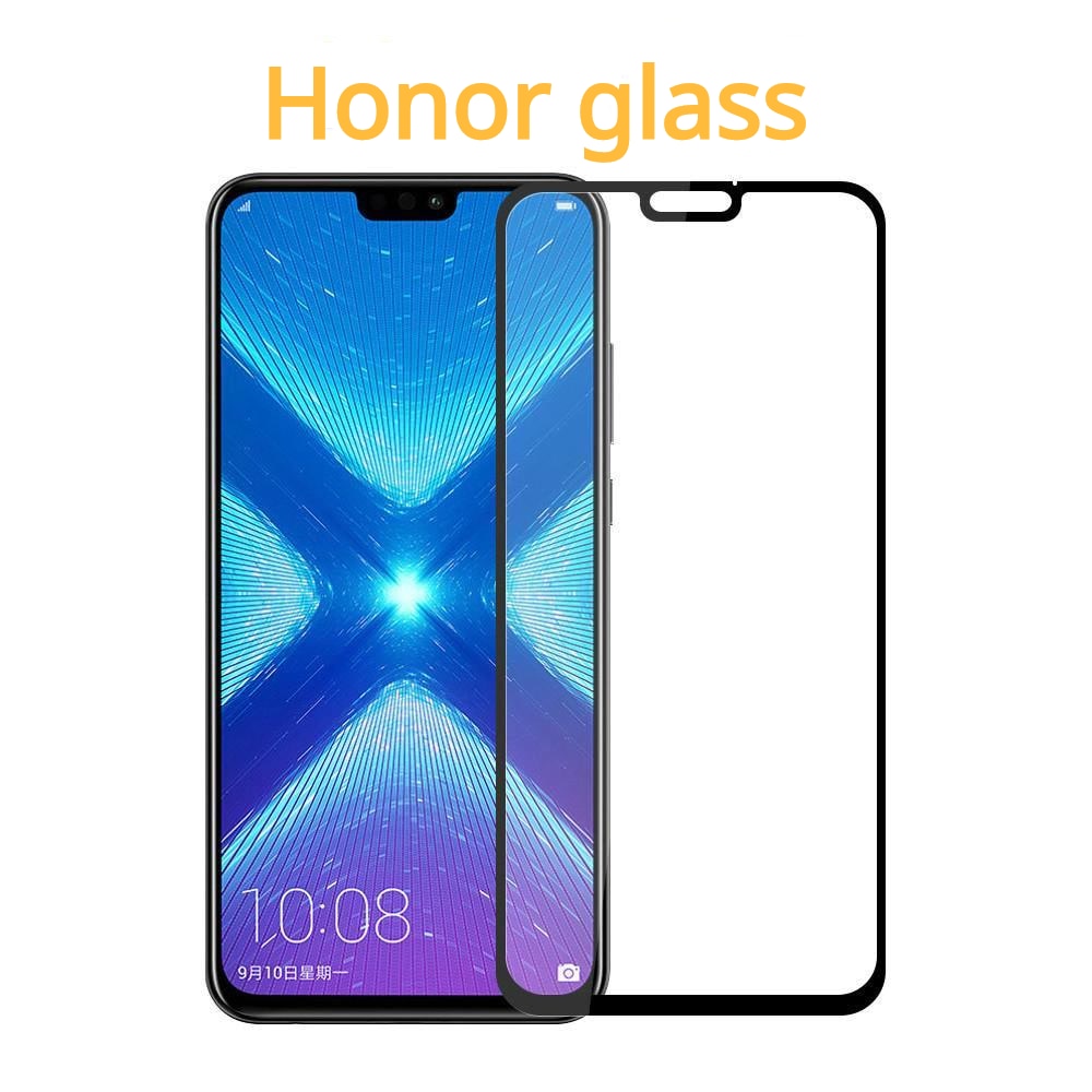 9D Tempered Glass for huawei honor 9X 10X 30 20 10 Lite 8x 7X full Cover Screen Protector for honor 8a 8c 9a 9c pro Film