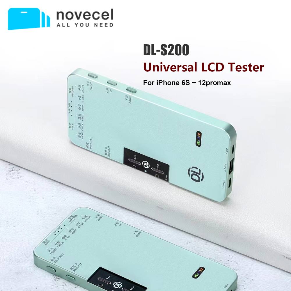 Novecel S200 LCD Tester Box For iPhone 12 11 Pro X XS XR MAX 6S 7 8 LCD Screen 3D Touch Substrate Test Mobile Phone Repair Tool
