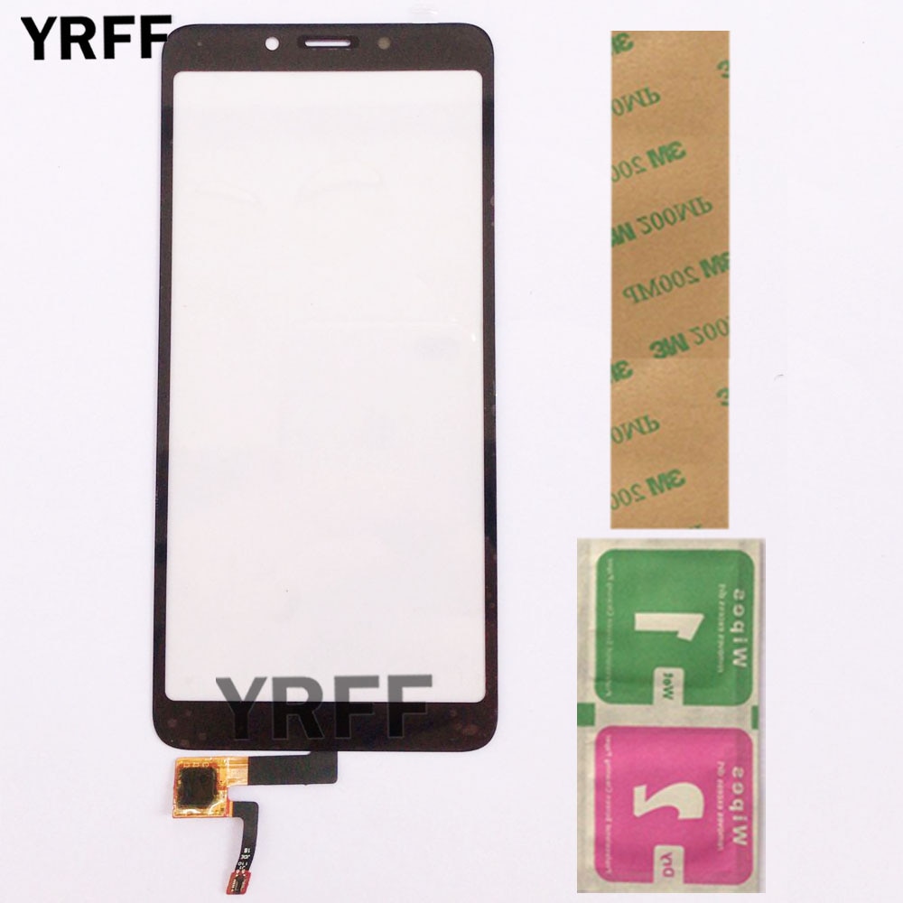 Touch Screen Panel For Xiaomi Redmi 6A Touch Screen 5.45'' Front Glass Digitizer Panel Sensor Lens 3M Glue Wipes