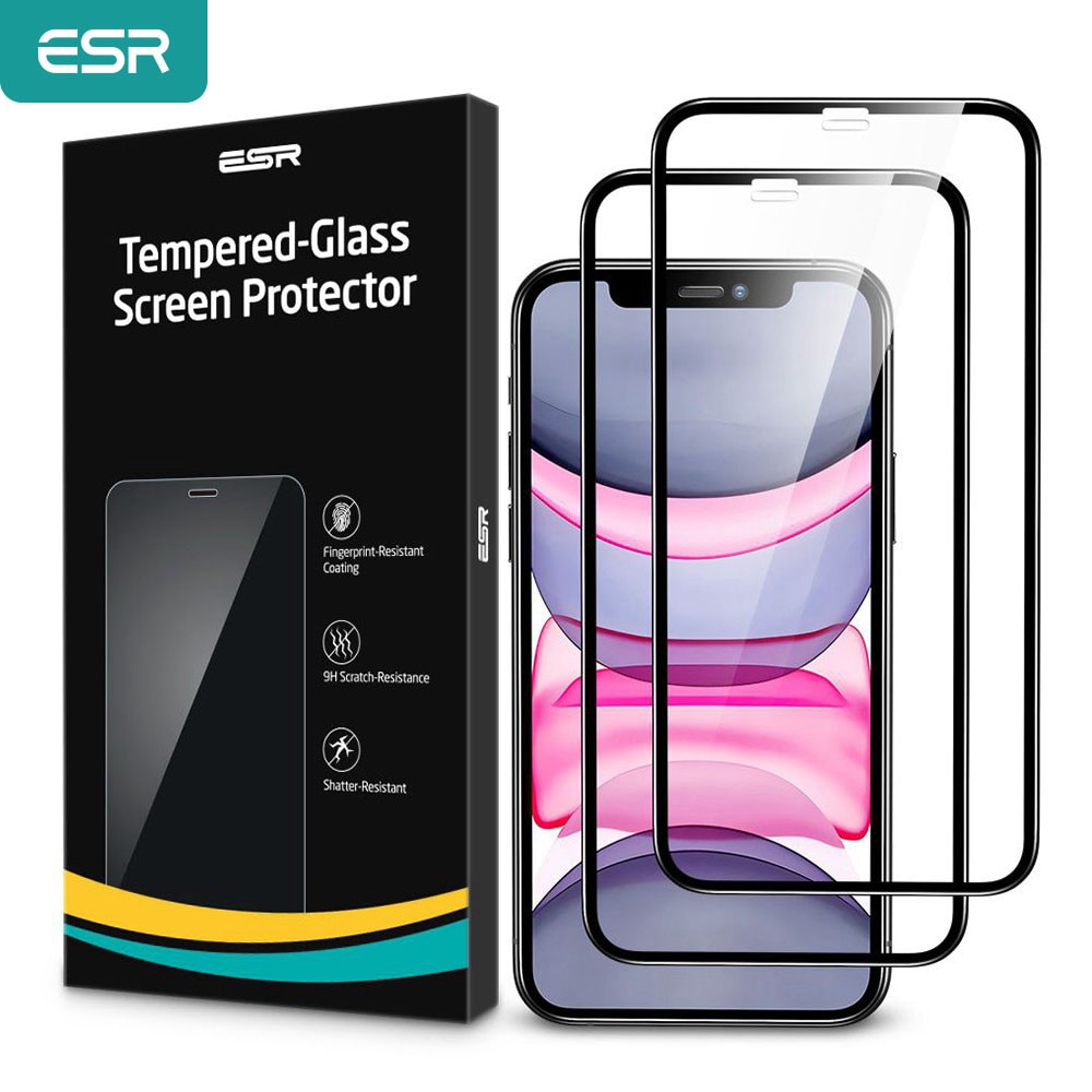 ESR Tempered Glass for iPhone 11 12 Pro Max Screen Protector Clear Premium Protective Glass for iPhone X XR XS Max Glass