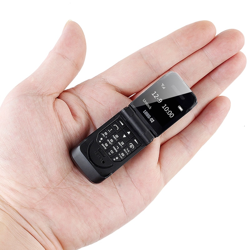 clamshell small Mini flip mobile phone Bluetooth dialer push-button gsm cheap Magic Voice Single sim Unlock cellphone