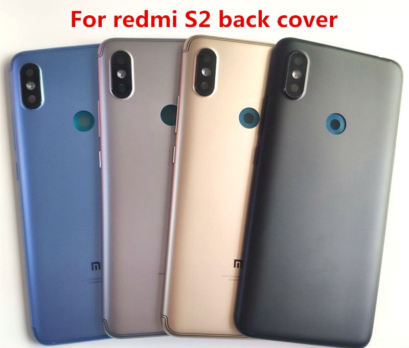 For Xiaomi Redmi S2 Back Battery Door Housing Cover Case With buttons & Camera Glass Spare Parts Replacement Parts Case