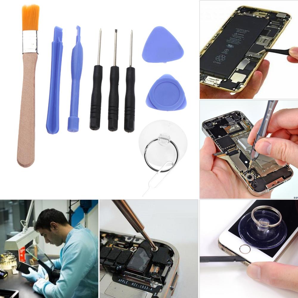 For iPhone Samsung Xiaomi Smartphones Professional Screen Opening Repair Tool Kits Mobile Phone Screwdriver Tool Sets Dropship