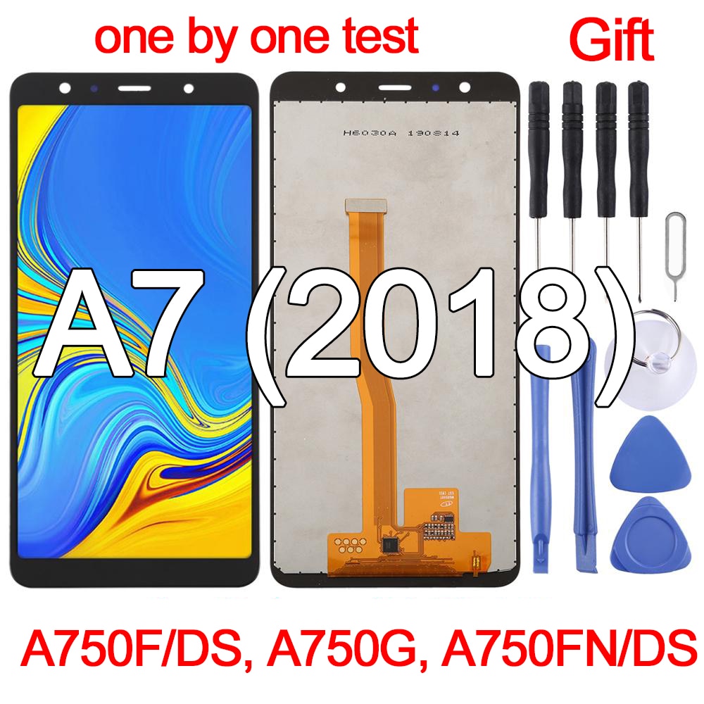 6 ″ For Samsung Galaxy A7 Display LCD Screen+Digitizer Full Assembly module For Galaxy A7(2018)A750F/DS,A750G,A750FN/DS