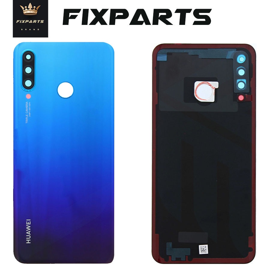 Originlal Back Glass Huawei P30 Lite Battery Cover Rear Door Housing Case with Camera Lens Huawei Nova 4e P30 Lite Battery Cover