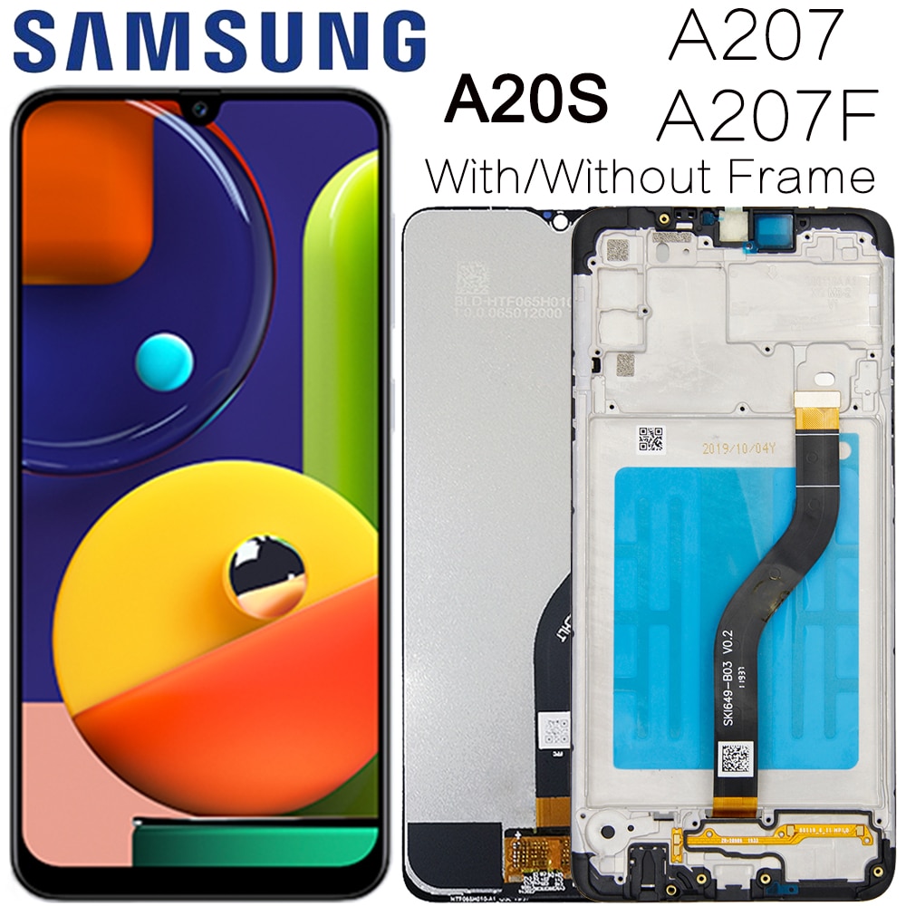 Original LCD For SAMSUNG Galaxy A20s A207 A2070 SM-A207F LCD Display Screen Digitizer Assembly Repacement Parts For A20S