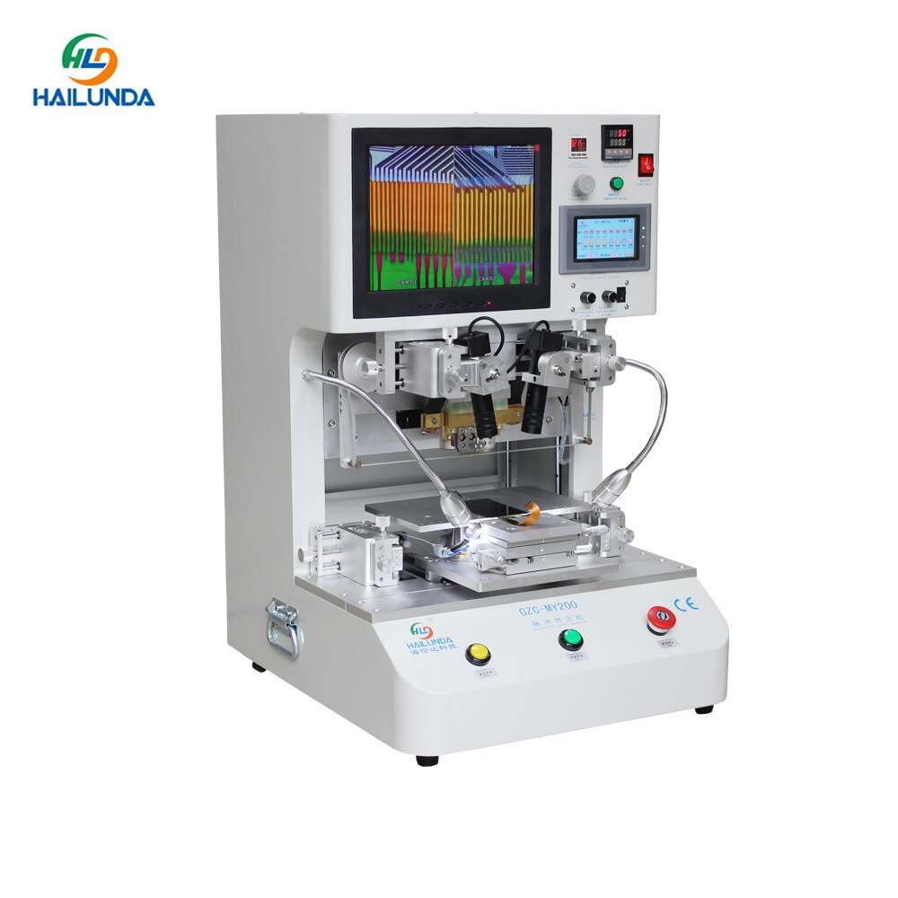 Mobile Phone Fix Pulse Hot Press LCD flex Cables Ribbon FPC ACF Bonding Machine Flex Cable Repair Welding Equipment MY200 HY100