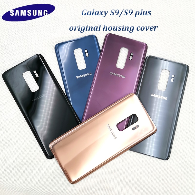 Samsung Galaxy s9 plus 3D Glass Back Battery case Samsung s9plus Housing Cover Door Rear shell Replacement & adhesive sticker