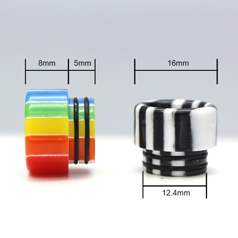 100pcs Drip Tip 810 Resin cigarette holder accessories Resin Mouthpiece for TFV8 Big Baby/TFV12 with O-ring