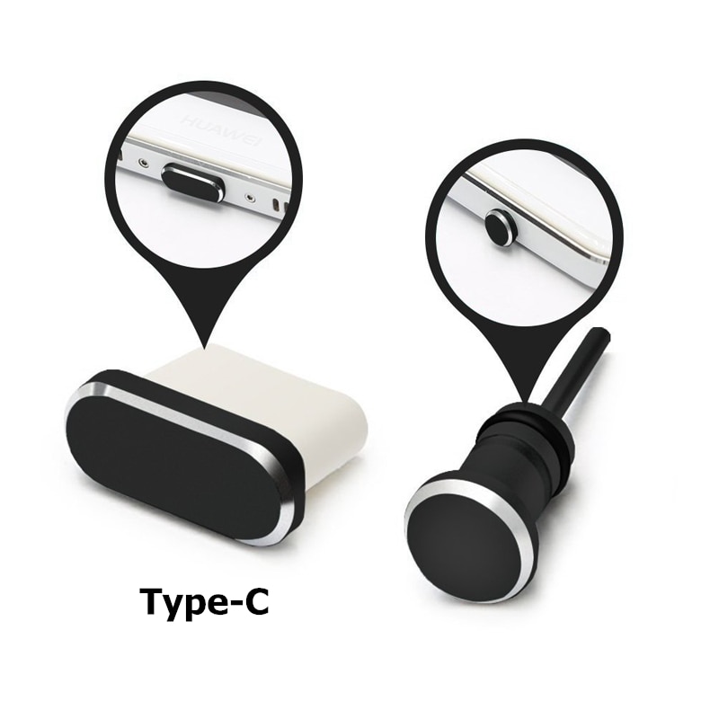 Type C Phone Charging Port 3.5mm Earphone Jack Sim Card USB C Dust Plug For Samsung S10 S9 S8 Note 8 9 Huawei P10 P20 P30 Pro