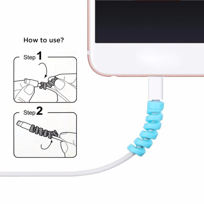 Silicone Soft Protective Shockproof Cable Protector for Apple iPhone 8X Saver Cover USB Charger Cable Protector