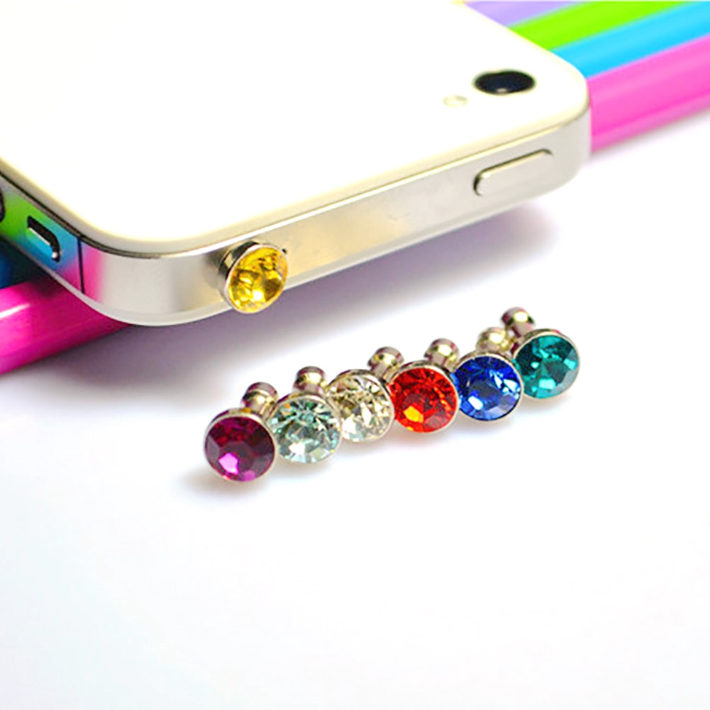 Cute 5 Pcs Anti Dust Plug Earphone Headphone Charger Cover Jack Earphone Headphone Charger Cover Jack for Cell Phone