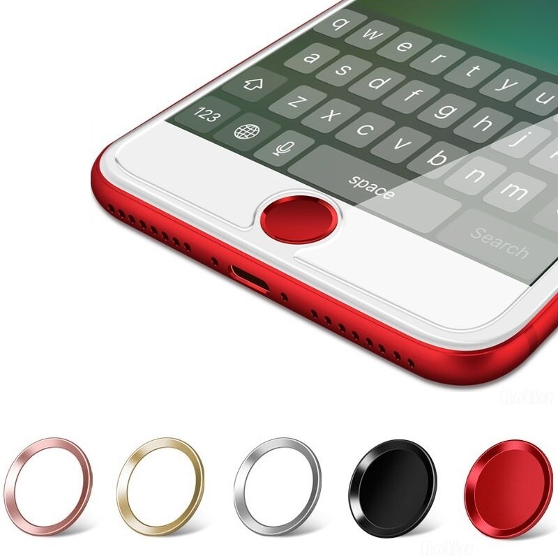 Alloy Touch ID Button Protector Sticker Home keypad keycap For iPhone 7 6S 6 5 5S SE Fingerprint Unlock Touch free shipping