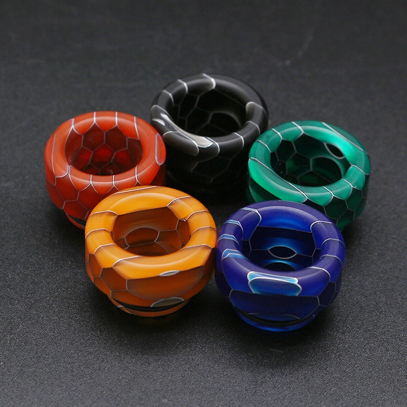 Drip Tip 810 Mouthpiece snake skin Resin Epoxy cigarette holder accessories Resin for TFV8 Big Baby/TFV12 100pcs