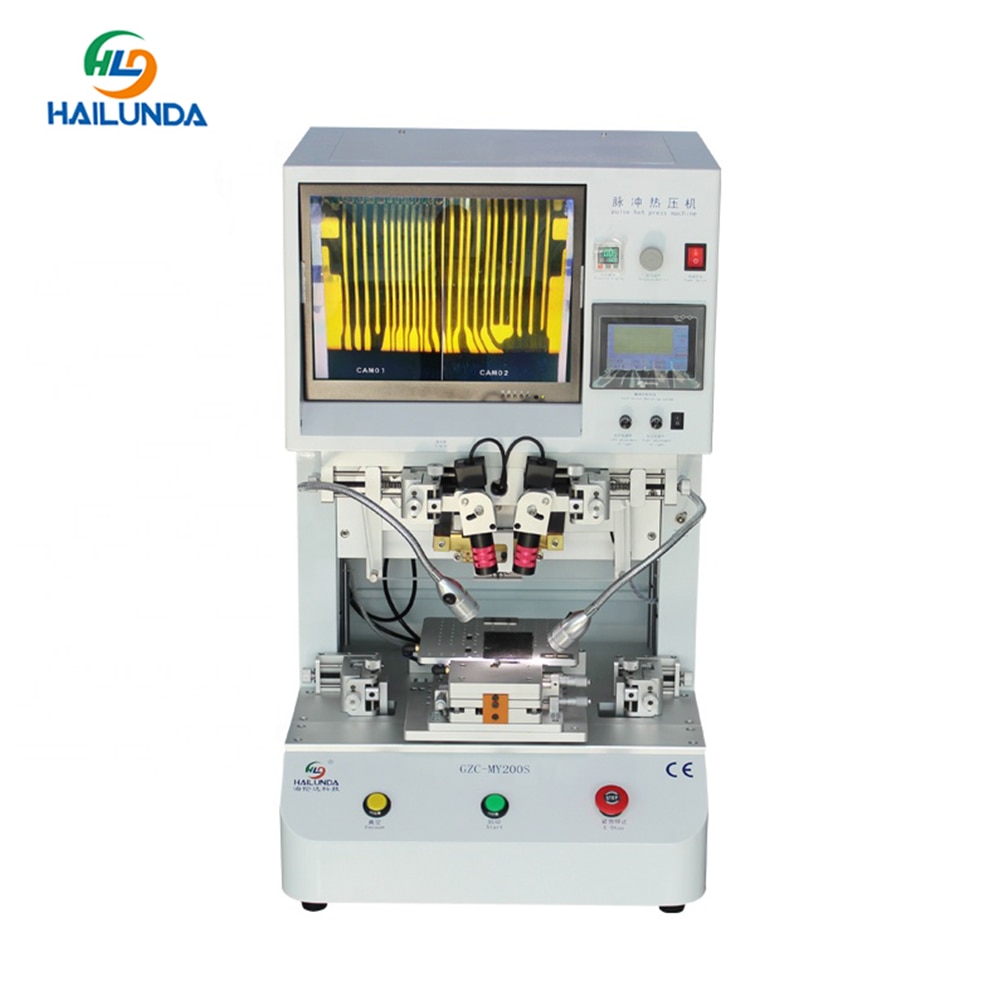 High Precision Green Flex Cables Pulse Hot Press Machine for PCB FPC ACF Bonding Mobile Phone LCD Screen Display Repair Machine