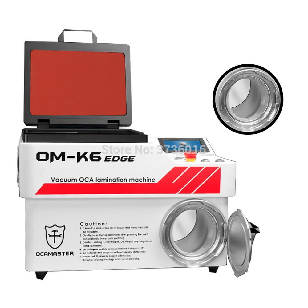 ocamaster OM-K6 edge LCD laminating machine For ip & samsun LCD glass oca laminate bubble remove laminator