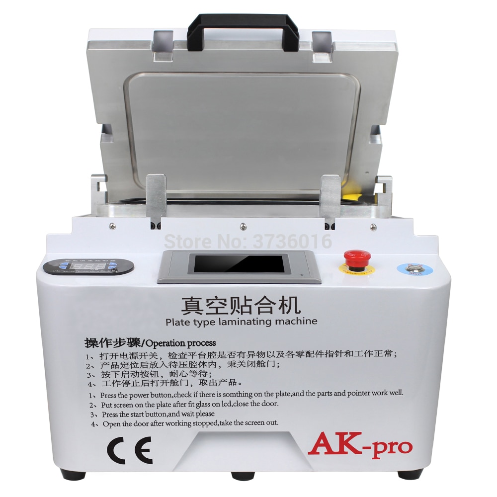 AK PRO laminator For ip & samsun LCD digitized display screen glass oca laminating lcd screen repair machine