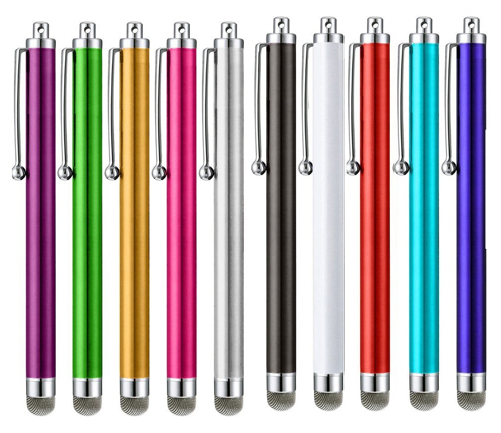 5000PCS Mesh Fiber Capacitive Stylus Pen Metal Touch Screen Pens for All Capacitive screen Smart Phone Tablet DHL Free Shipping