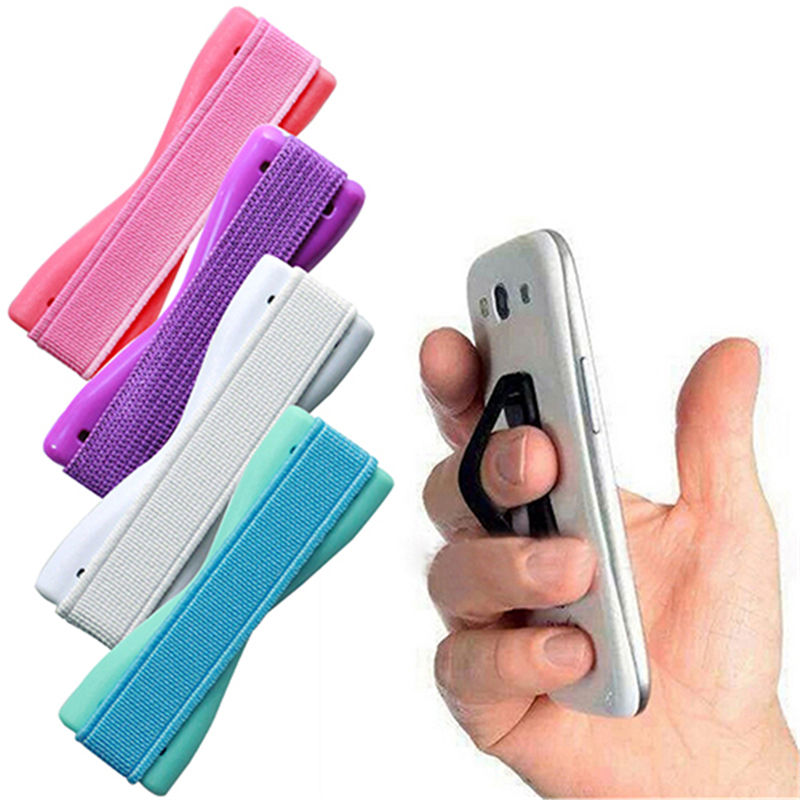 1PCS Anti slip Elastic Band Strap Universal Phone Holder For Apple iPhone Samsung Finger Gripfor Mobile Phones Tablets