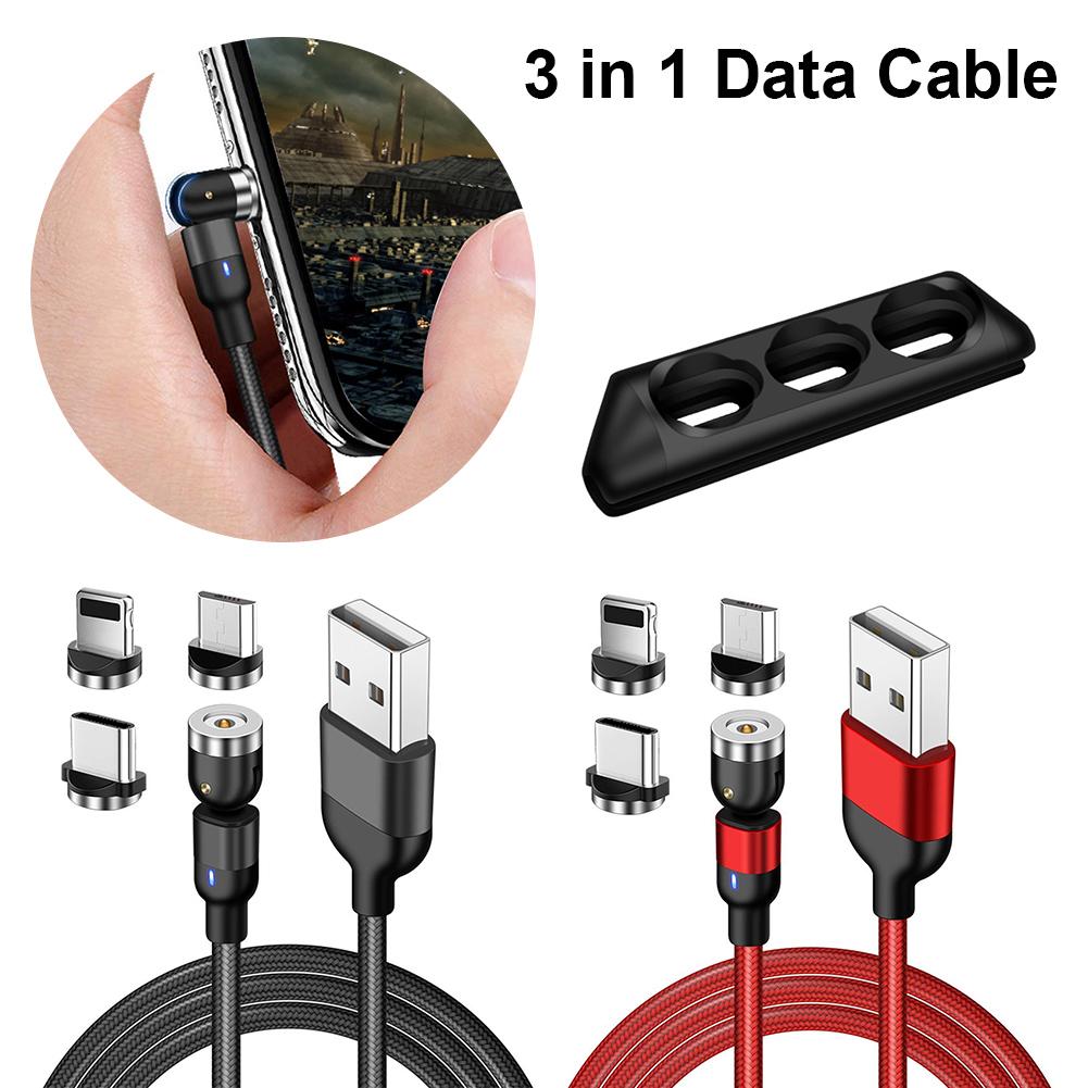 1m Magnetic Cable Micro USB Type C i-Product Charger For Android Phones Fast Charging Magnet Charge Wire For iPhone11 Pro XS