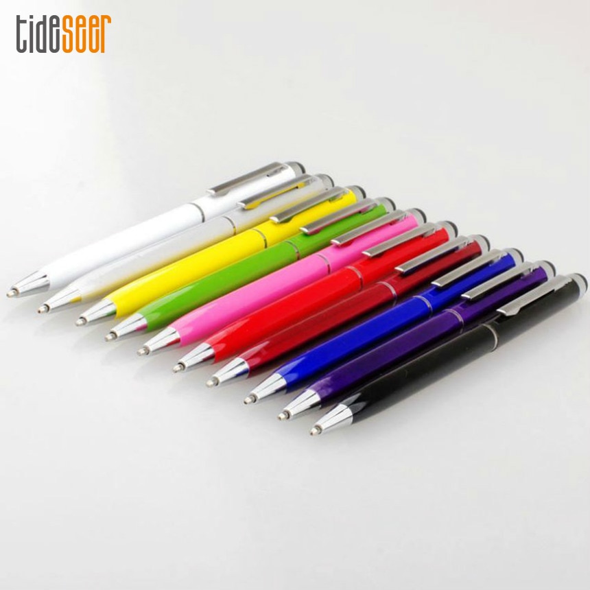 5000pcs Universal 2 in 1 Touch Screen Pen Capacitive Ballpoint Pens For iPhone iPad Samsung S9 S10 Huawei Smart Phones Tablet