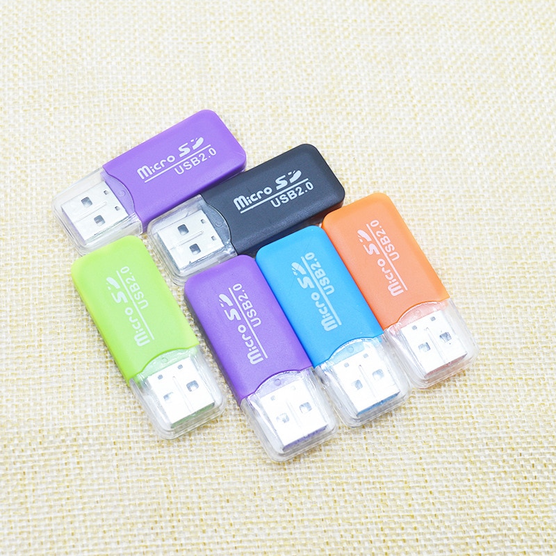 Random Card Reader USB 2.0 Type C To SD Micro SD TF Adapter For Laptop Accessories OTG Smart Memory Card Reader Internal Storage