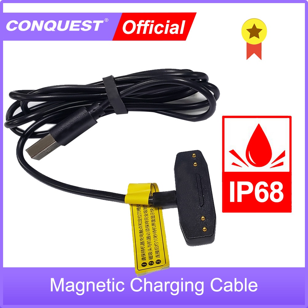 Original Magnetic Cable for CONQUEST S12Pro/S16 /S18/S19 fast charging for Rugged smartphone USB magnetic charging cable